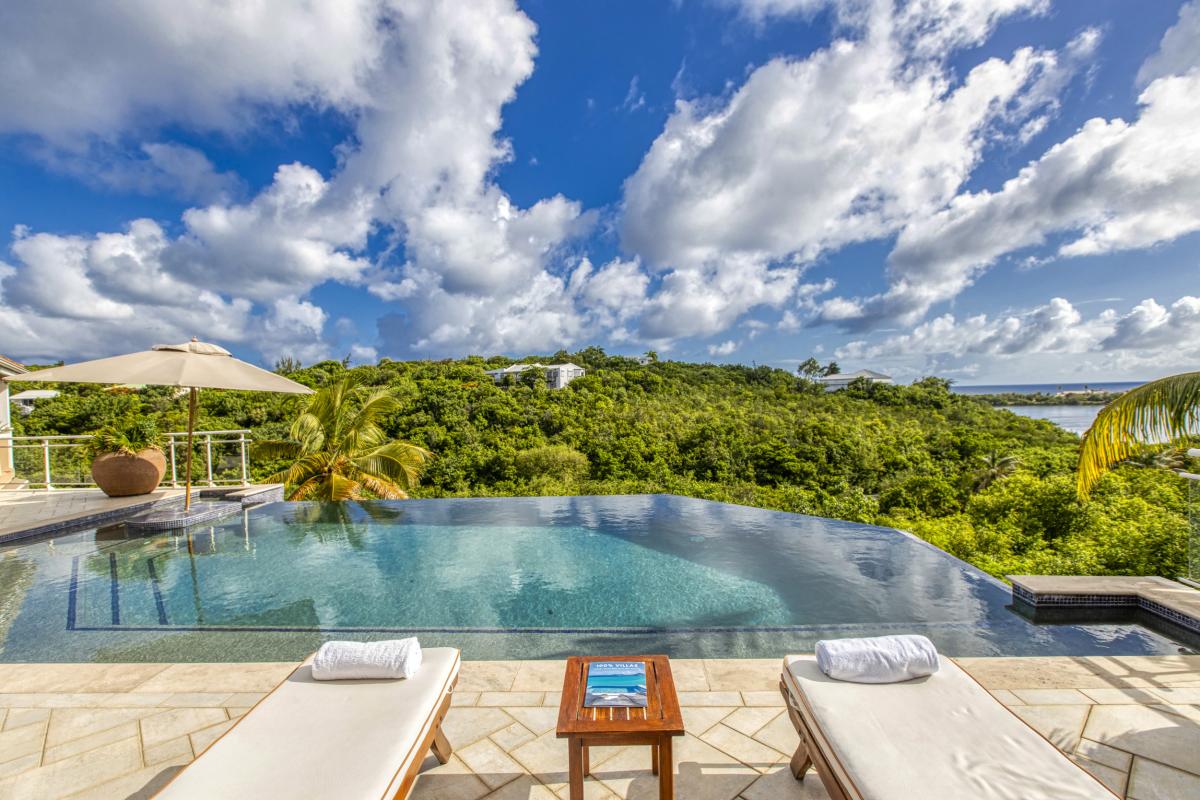 11- Location villa piscine Sea Vous Play Terres Basses Saint Martin_vue terrasse